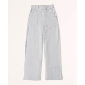 Abercrombie Linen-Blend Wide Leg Pants